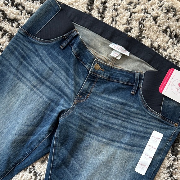 Maternity Women's Blue Jeans size 16/33R NEW - Picture 6 of 10